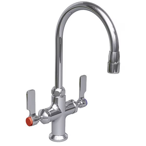 Manual Single Hole Mount, 1 Hole Laboratory Faucet, Chrome, Watersaver, Mfr#: L414-55LE
