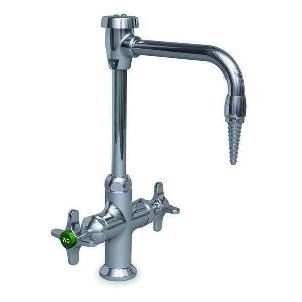 Manual Single Hole Mount, 1 Hole Laboratory Faucet, Polished Chrome Plated, Watersaver, Mfr#: L414VB