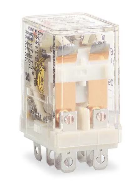 General Purpose Relay, 24V AC Coil Volts, Square, 8 Pin, DPDT, Schneider Electric, Mfr#: 8501RS42V14