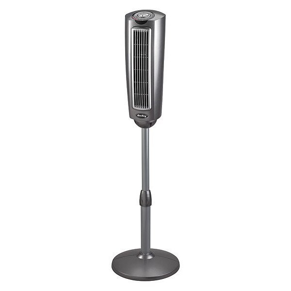 3-1/2" Tower Fan, Oscillating, 3 Speeds, 120VAC, Remote Control, Air King, Mfr#: 9535
