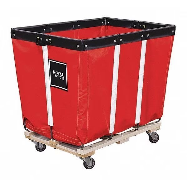 Basket Truck, 20 Bu. Cap., Red, 48 In. L, Royal Basket Trucks, Mfr#: G20-RRW-PMA-3UNN