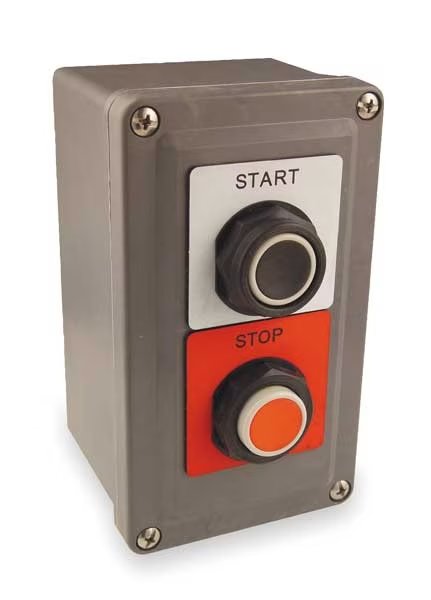 Push Button Control Station, 1NO/1NC, 30mm, Schneider Electric, Mfr#: 9001SKY201