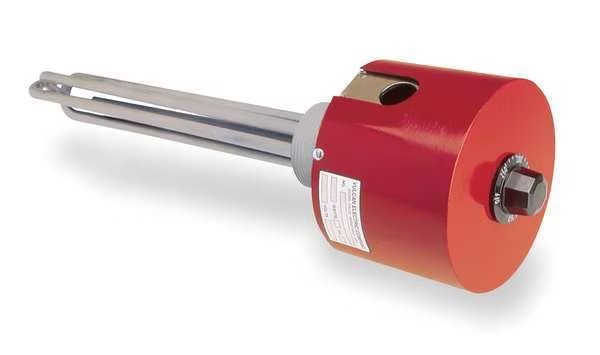 Screw Plug Immersion Heater, 18-7/8 In. L, Vulcan, Mfr#: AUO215A