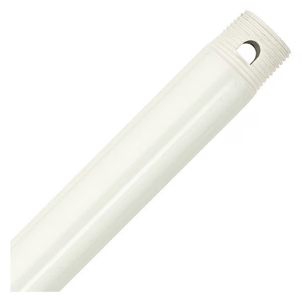 Ceiling Fan Downrod, 24 In. L, White, Hunter, Mfr#: 26317