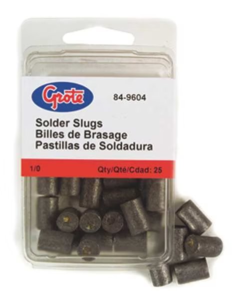 Solder Pellet with Flux, Gray, PK25, Grote, Mfr#: 84-9600