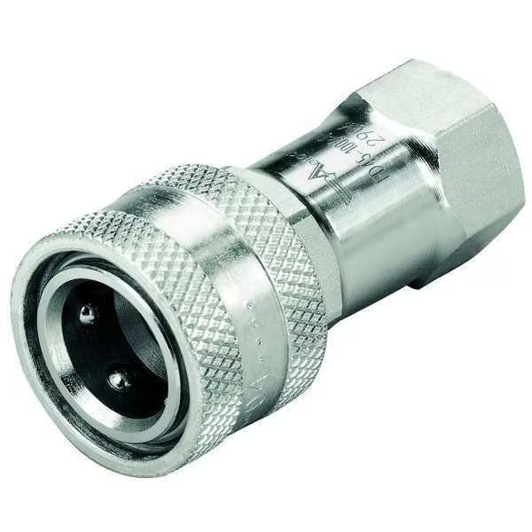 Hydraulic Quick Connect Hose Coupling, 316 Stainless Steel Body, Push-to-Connect Lock, HK Series, Hansen, Mfr#: ML6HP31