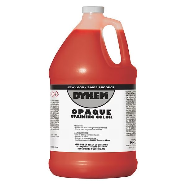 Opaque Staining Color, Gallon, Red, Dykem, Mfr#: 81791