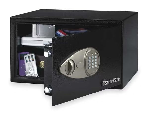 Security Safe, 1 cu ft, 24 lb, Not Rated Fire Rating, Sentry Safe, Mfr#: X105