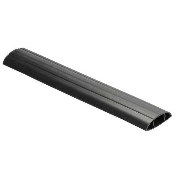 Cable Protector, 1 Channel, Black, 3 ft. L, Hubbell Wiring Device-Kellems, Mfr#: FT10BK3