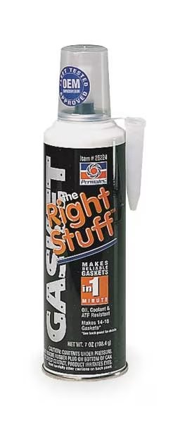 Instant Sealing, Oil-Resistant Gasket Maker, 7 oz, Black, Temp Range -75 to 500 Degrees F, Permatex, Mfr#: 25224