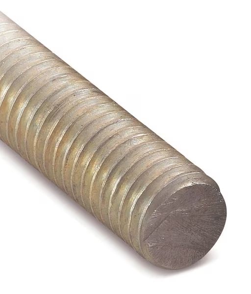 Threaded Rod, 1/4"-20, 10 ft, Steel, Gold Galvanized Finish, Superstrut, Mfr#: H104 1/4x10