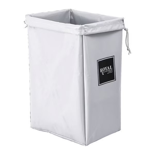 Open Top vinyl Hamper Bag White, Royal Basket Trucks, Mfr#: G00-WWX-HBN