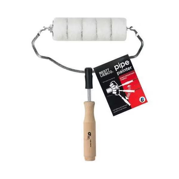 Pipe Painter Cover & Frame, Cageless, Wood Handle, 7" Rollers, Bestt Liebco, Mfr#: 509458000