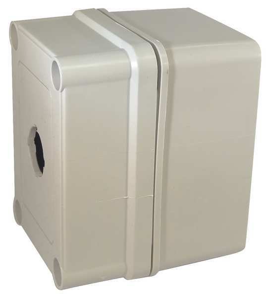 Pushbutton Enclosure, 22mm, 1 Hole, Plastic, Hoffman, Mfr#: VM433-PBM1
