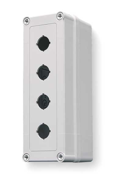 Pushbutton Enclosure, 22mm, 8.74 in. H, Hoffman, Mfr#: VM933-PBM4