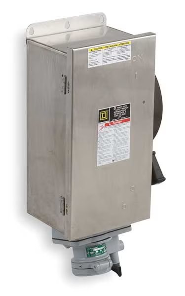 Safety Switch,600VAC,3PST,100 Amps AC, Mfr#: H363DSWA, SQUARE D