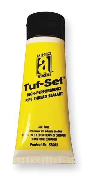 Pipe Thread Sealant 3 fl oz, Tube, Tuf-Set, Blue, Paste, Anti-Seize Technology, Mfr#: 56003