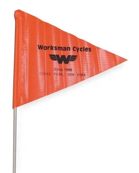 Safety Flag on Pole, Worksman, Mfr#: 3978PC