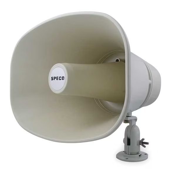 Horn, Weatherproof, 11 x 8 In, 30W, Speco Technologies, Mfr#: SPC30RT