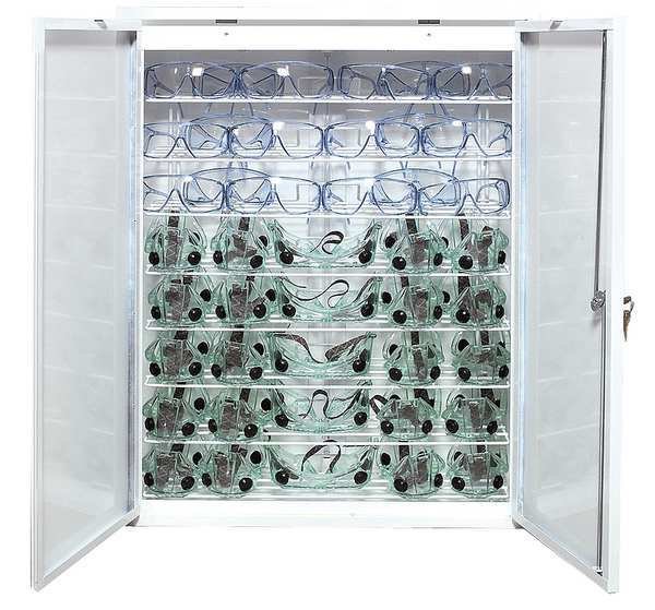 Eyewear Germicidal Cabinet, White, Sellstrom, Mfr#: S90494