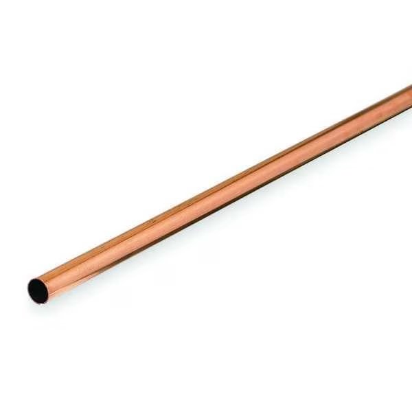 Straight Copper Tubing, 5/8 in Outside Dia, 5 ft Length, Type L, Streamline, Mfr#: LH04005