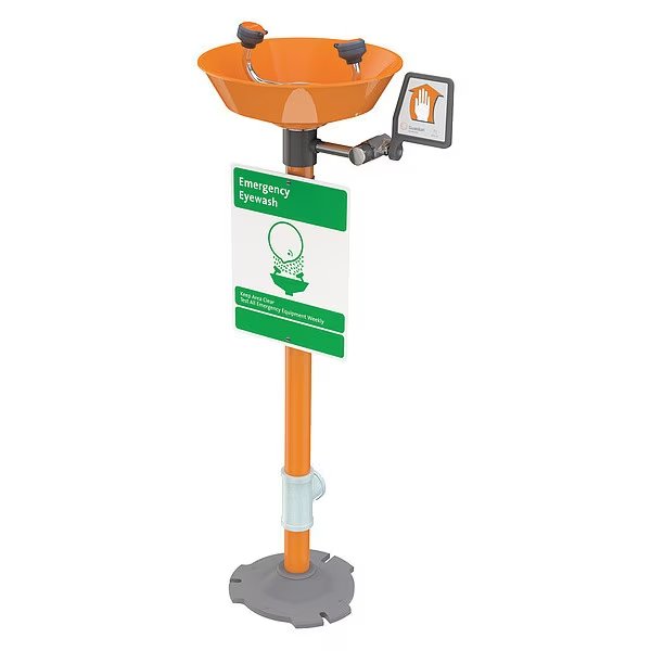Pedestal Mounted Eyewash Station ABS Plastic, Guardian Equipment, Mfr#: G1825P