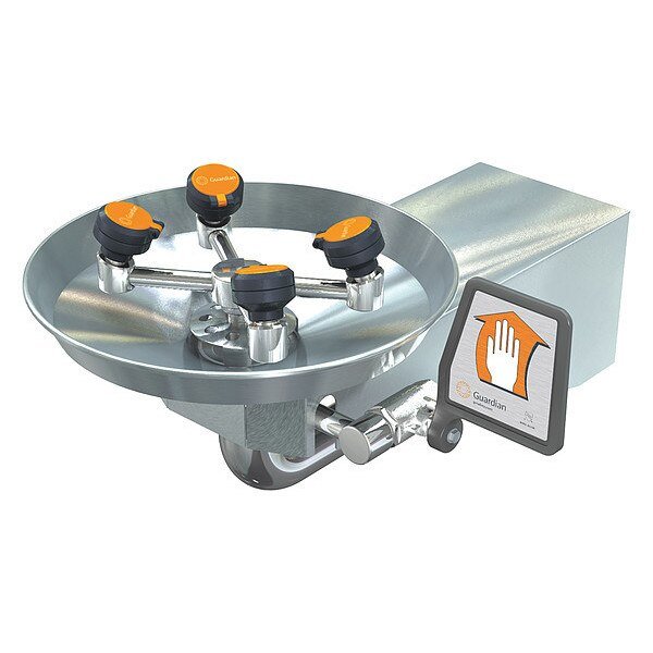 Wall Mounted Eyewash Station Stainless Steel, Guardian Equipment, Mfr#: GBF1724