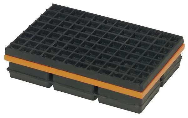 Vibration Isolation Pad, 4x4x1 1/4 In, Mason, Mfr#: 2LVP1