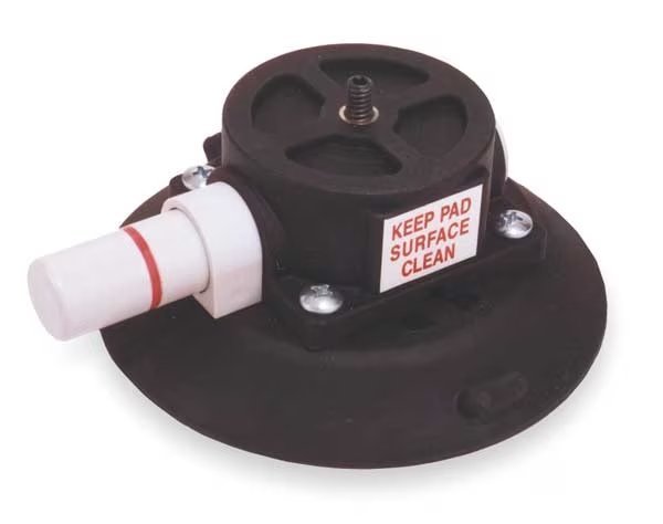 Suction Cup Mount, 4.5 Dia, 1/4-20x3/8, Woods Powr-Grip, Mfr#: LJ45AMP1420T38L