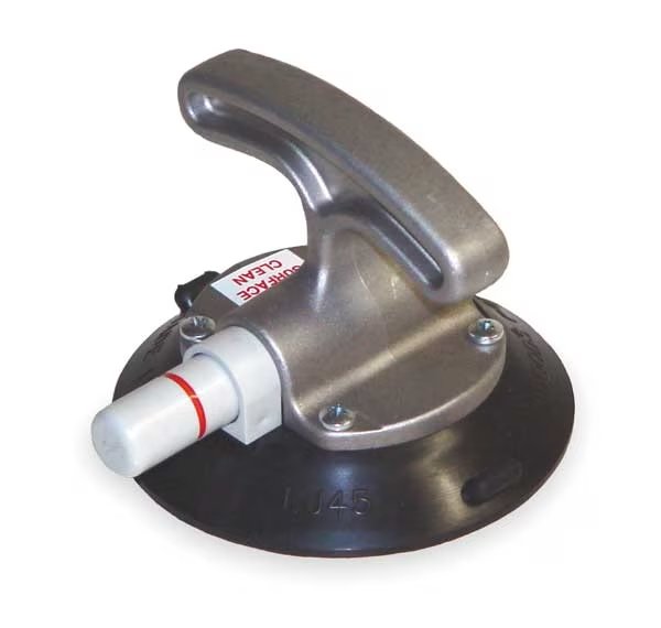 Suction Cup Lifter, 4.5 In Dia, T-Handle, Woods Powr-Grip, Mfr#: LJ45HG