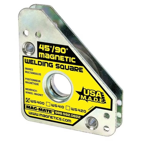 Magnetic Weld Square, 3-3/4x4-3/8in, 75lb, Mag-Mate, Mfr#: WS400