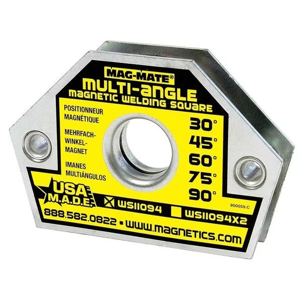 Magnetic Weld Square, 4-3/8x3in, 55lb, Mag-Mate, Mfr#: WS11094