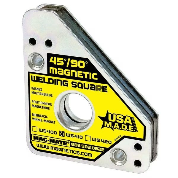 Magnetic Weld Square, 3-3/4x4-3/8in, 75lb, Mag-Mate, Mfr#: WS410