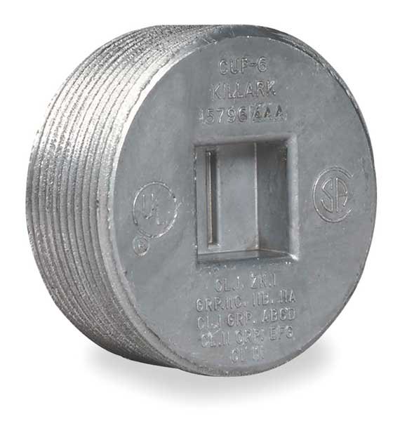 Plug, Recessed, 2 In, Killark, Mfr#: CUP-6