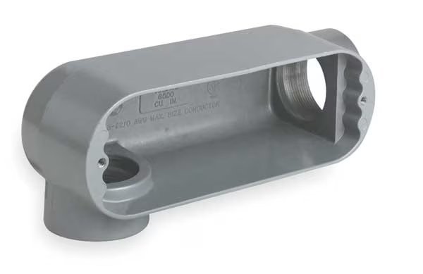 Conduit Outlet Body, Iron, LR, 1/2 In., Killark, Mfr#: OLR-1M