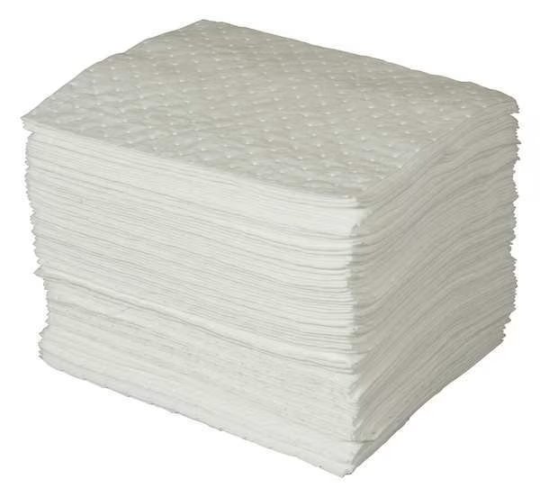 Sorbents, 30 gal (US), 15 in x 19 in, Oil, White, Polypropylene, Brady, Mfr#: SPC300