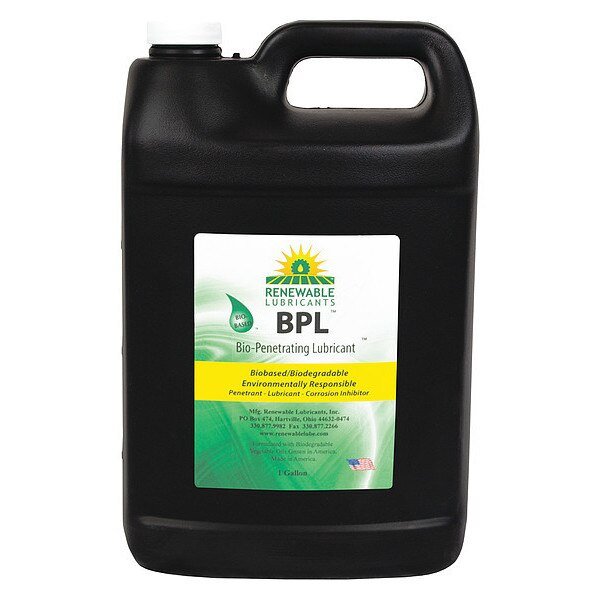Penetrating Lube, Biodegradable, 1 Gal., Renewable Lubricants, Mfr#: 80003