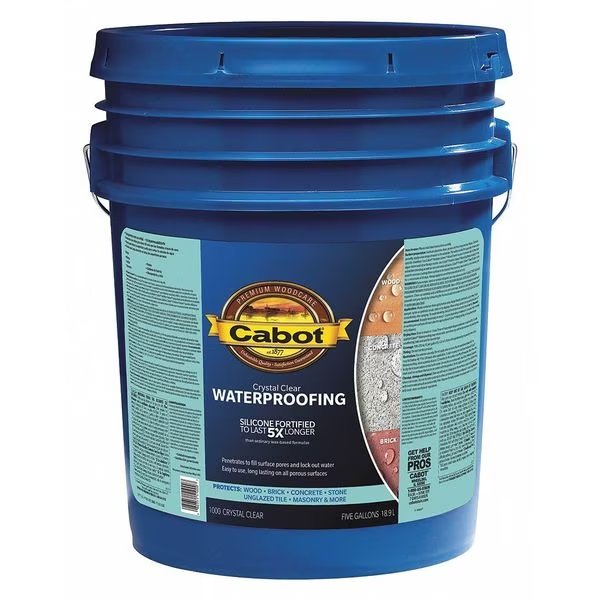 Sealer, Crystal Clear, Flat, 5gal, Cabot, Mfr#: 140.0001000.008
