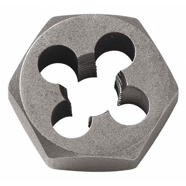 Hexagon Die, Carbon Steel, RH, 1/8-27, NPT, Vermont American, Mfr#: BPD18F27