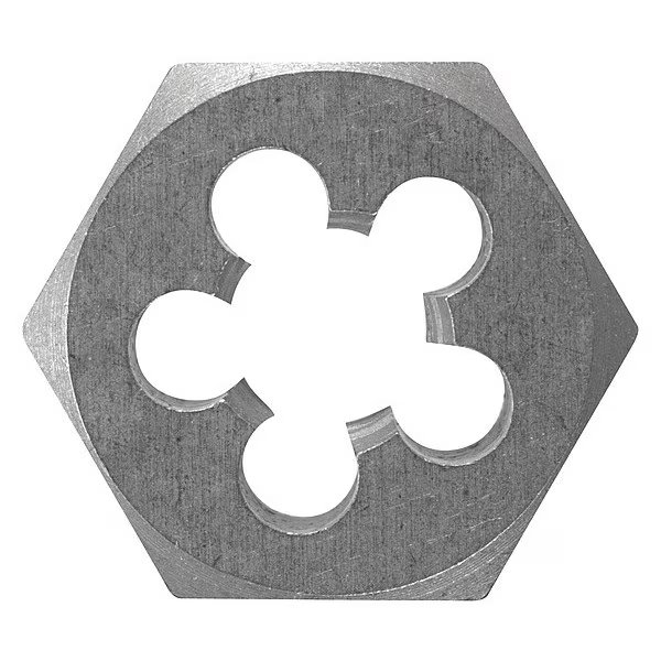 Hexagon Die, Carbon Steel, RH, 1/4-18, NPT, Vermont American, Mfr#: BPD14F18