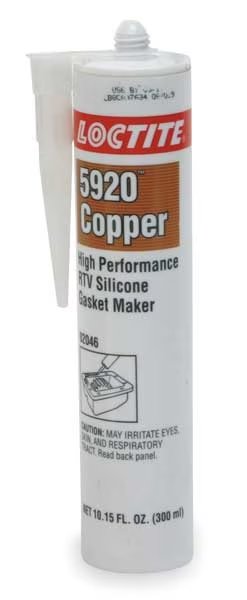 Oil-Resistant, Noncorrosive RTV Silicone Gasket Maker, 300 mL, Copper, Loctite, Mfr#: 235479