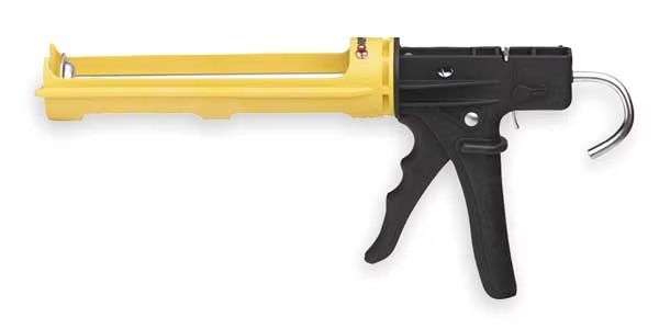 Dripless Caulk Gun, Yellow/Black, Plastic, 10 oz, Dripless, Mfr#: WL9903000