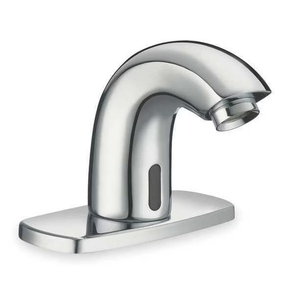 Sensor Single Hole Mount, 1 Hole Mid Arc Bathroom Faucet, Polished chrome, Sloan, Mfr#: SF2100-4