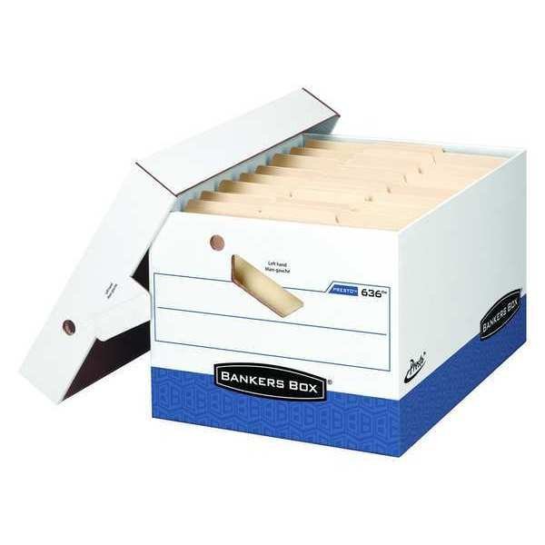 Banker Box, Ltr/Lgl, Wht/Blu, PK12, Bankers Box, Mfr#: 0063601