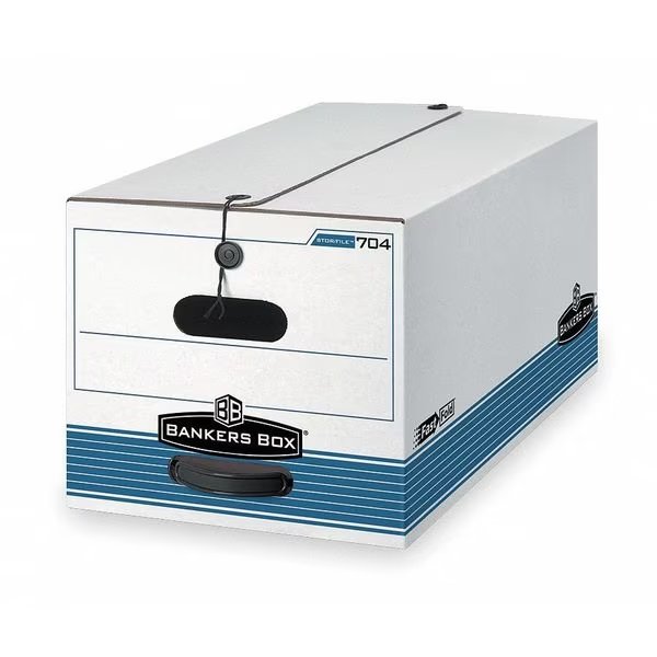 Banker Box, Lgl, 550Lb, Wht/Blu, PK12, Bankers Box, Mfr#: 00705
