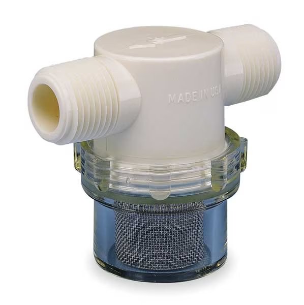Line Strainer, Low Profile, 1/4", MNPT, Ron-Vik, Mfr#: 5585790