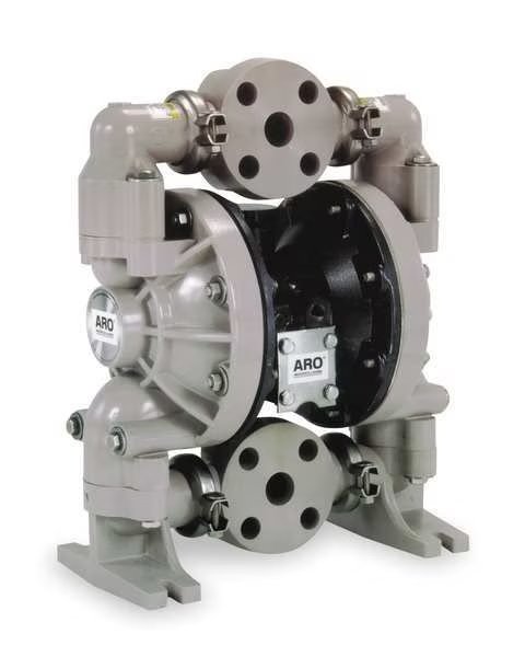 Double Diaphragm Pump, Polypropylene, Air Operated, PTFE, 47 GPM, Aro, Mfr#: 6661A3-344-C