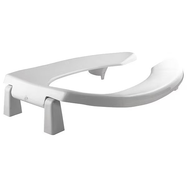Toilet Seat, Without Cover, Plastic, Elongated, White, Bemis, Mfr#: 2L2155T-000