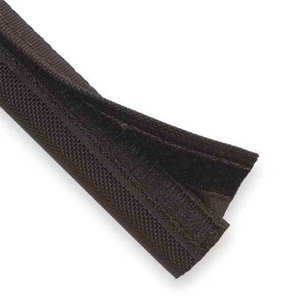 Sleeving, 1.000 In., 10 ft., Black, Techflex, Mfr#: DWN1.00BK10