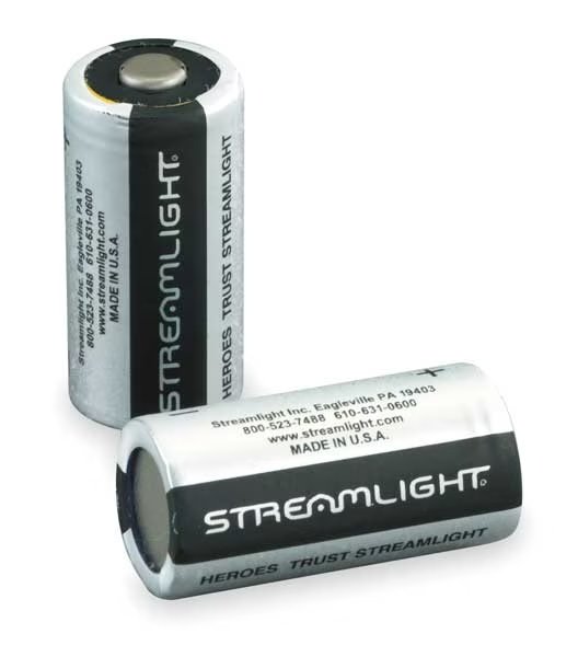 Battery, CR123A, Lithium, 3V, PK6, Streamlight, Mfr#: 85180